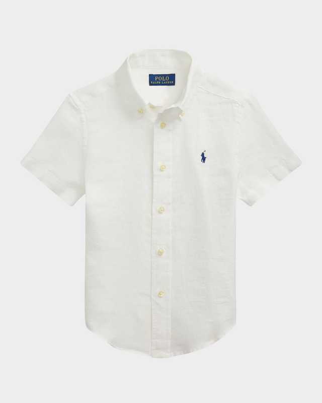 Boy's Linen Sport Shirt, Size 2-